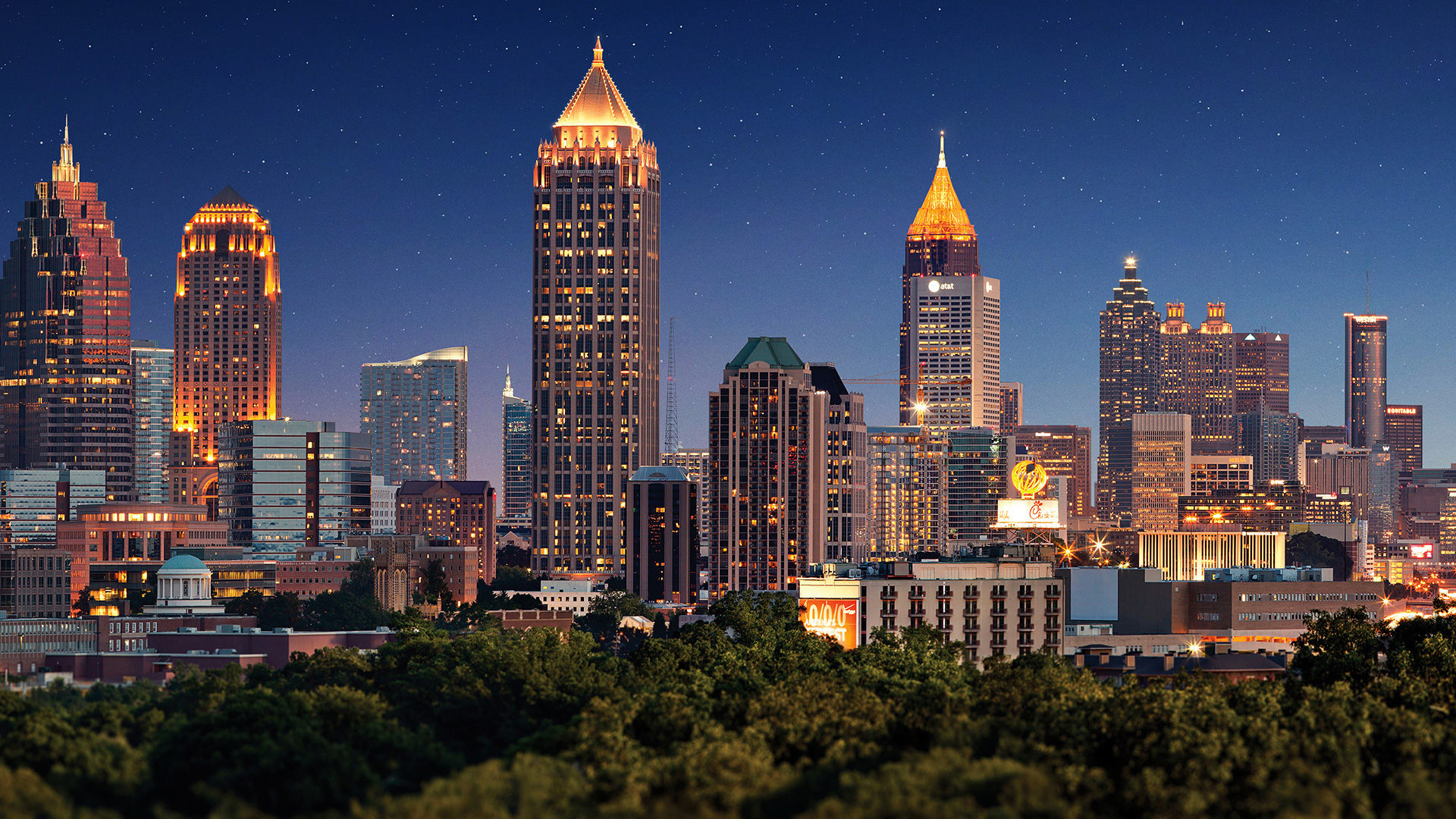 Atlanta Skyline at Night